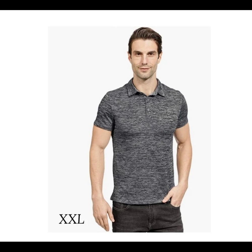 WULFUL Men’s Polo Shirt Short Sleeve Quick Dry Golf Shirt Athletic T-Shirt